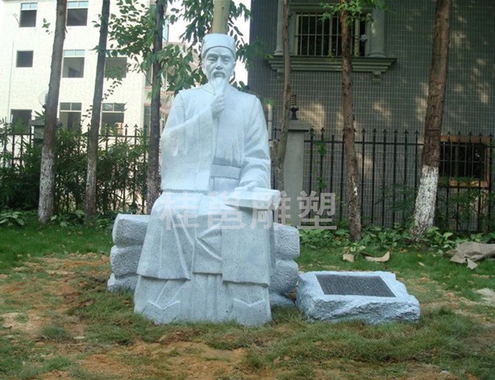 百色本厂为广州市番禺区沙湾镇文化广场所做的海瑞雕塑